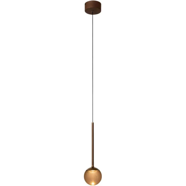 Lucide dimbare LED hanglamp Ø9,9 cm - koffie