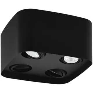 Eglo Inbouw Plafondlamp Zigbee Caminalis 4xgu10 Rgb Zwart
