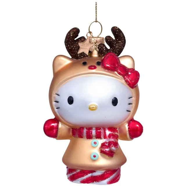 Vondels kerstornament Hello Kitty rendier multi