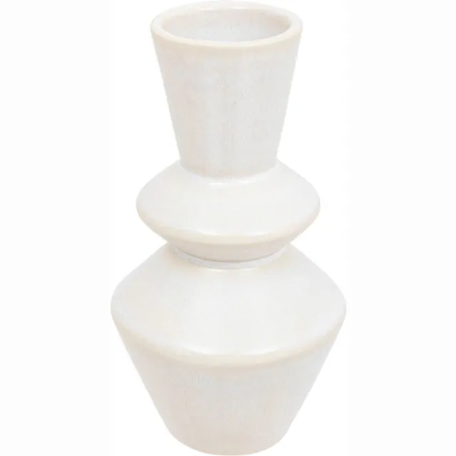 Atmosphera Créateur d'intérieur® Bloemenvaas in geglazuurd keramiek SOLEYA Blanc