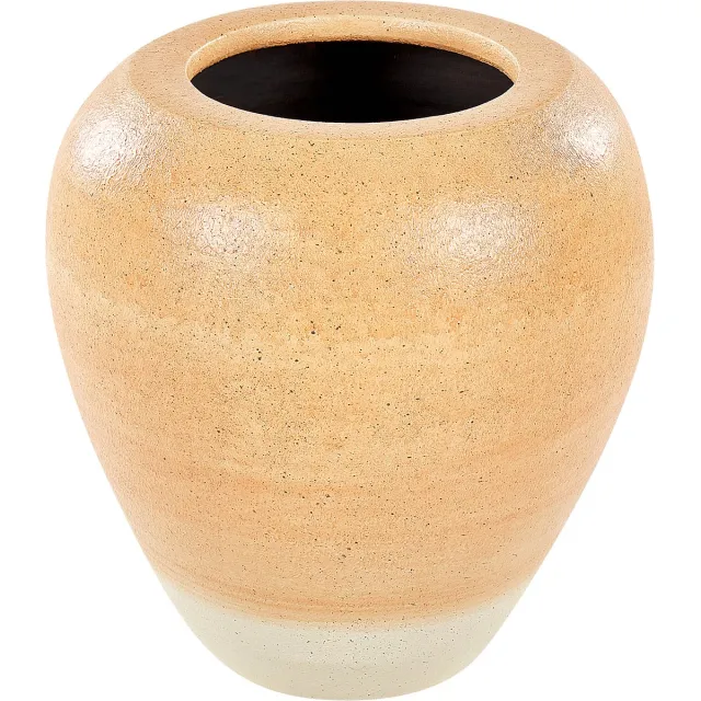 Beliani SKIONE - Decoratieve vaas - Oranje - Terracotta