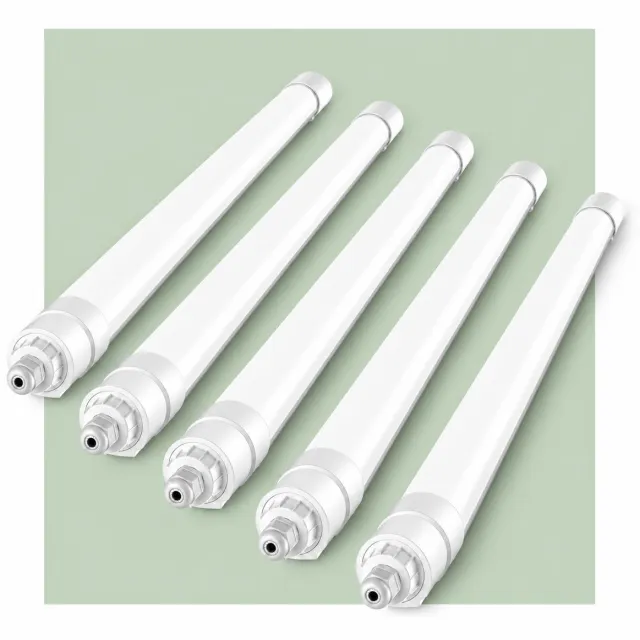 LOVHAUS 5x LED TL Armatuur 120 cm – 4000LM – IP68 – Koppelbaar – Voor Garage en Werkplaats Wit
