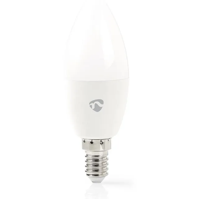 Nedis SmartLife Multicolour Lamp - Wi-Fi - E14 - 350 lm - 4.5 W - RGB / Warm Wit - 2700 K - Android / IOS - Kaars - 1 Stuks