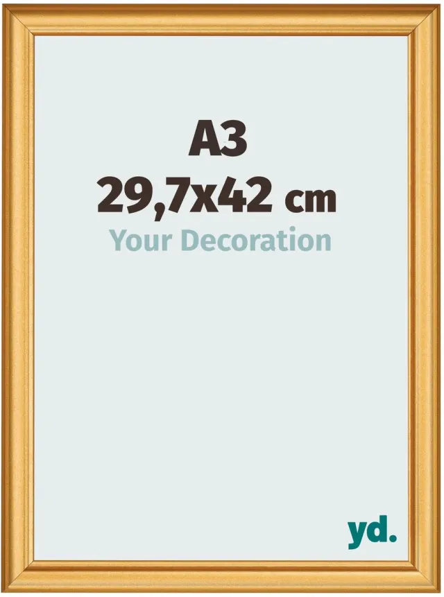 yd. Your Decoration - Fotolijst A3 29,7x42 cm - MDF - Goud Mat - Lazio