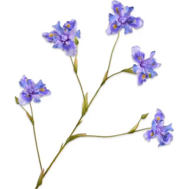 Silk-ka Kunstbloem-Zijden Bloem Iris Tak Lavendel 86 cm