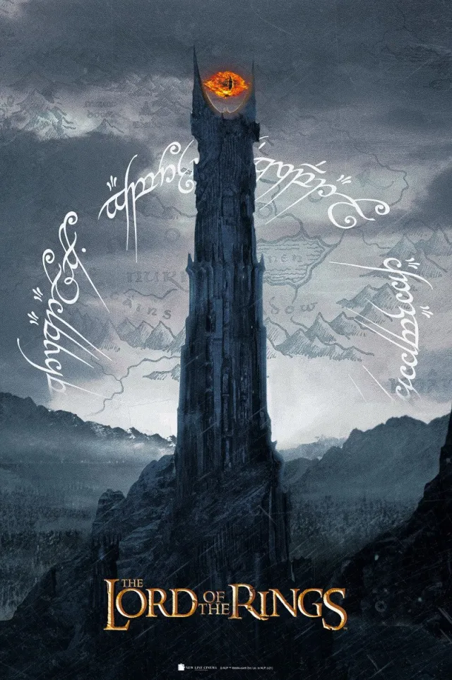 THE LORD OF THE RINGS Saurons Türme Unisex Poster - meerkleurig - Standard multicolor
