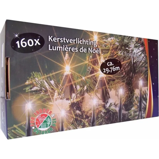 Christmas gifts Kerstverlichting helder buiten 160 lampjes - 19 meter - kerstlampjes