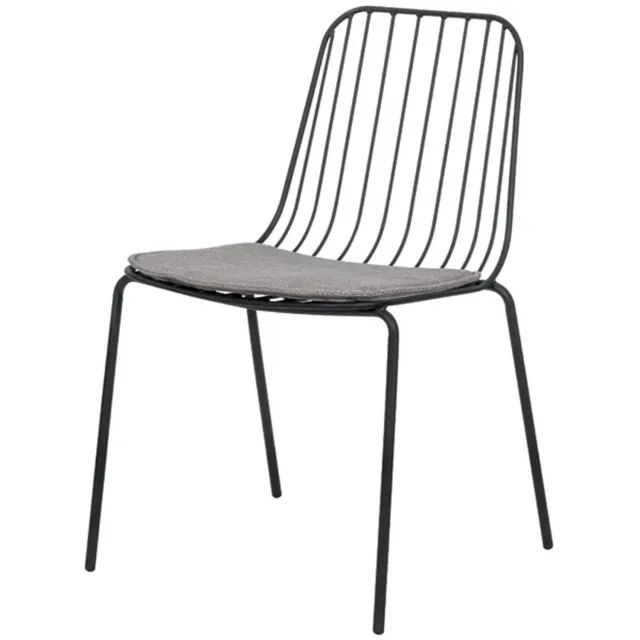 Legend Zitkussen voor Eetkamerstoel of tuinstoel - Set van 4 - 44 x 38 cm Grijs