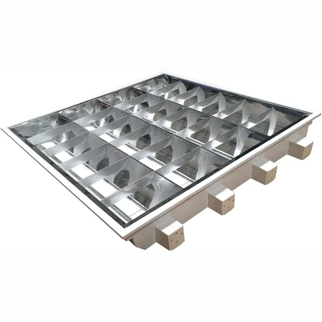 Relight inbouw armatuur T8 4x18W 595x595 mm Grijs