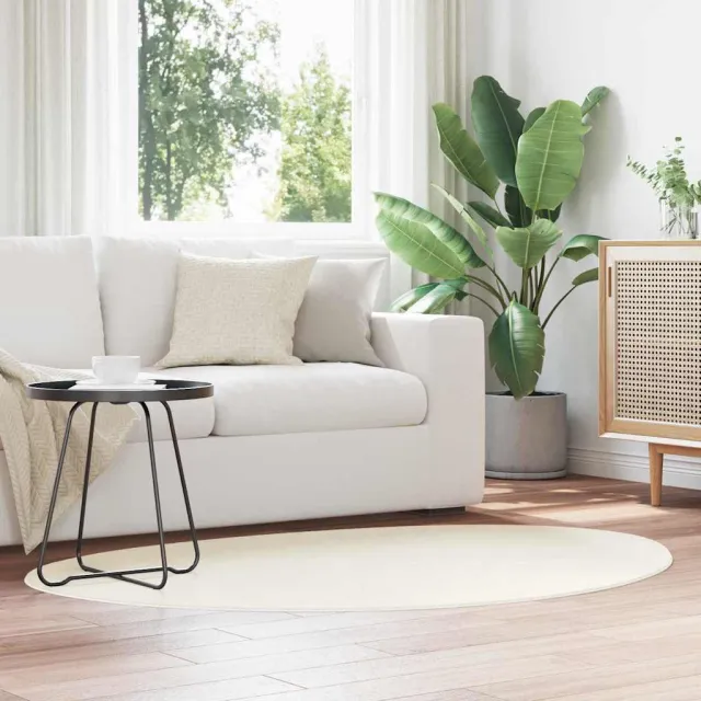 vidaXL Tapijt HUARTE Crèmekleurig 100 x 200 cm Polyester, foto 2