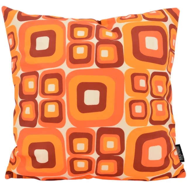 Gek op Kussens! Retro Style #8 Kussenhoes | Katoen / Polyester | 45 x 45 cm Oranje-Geel