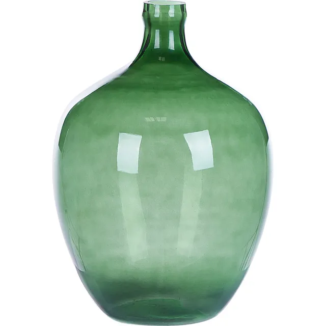 Beliani ROTI - Decoratieve vaas - Groen - 39 cm - Glas