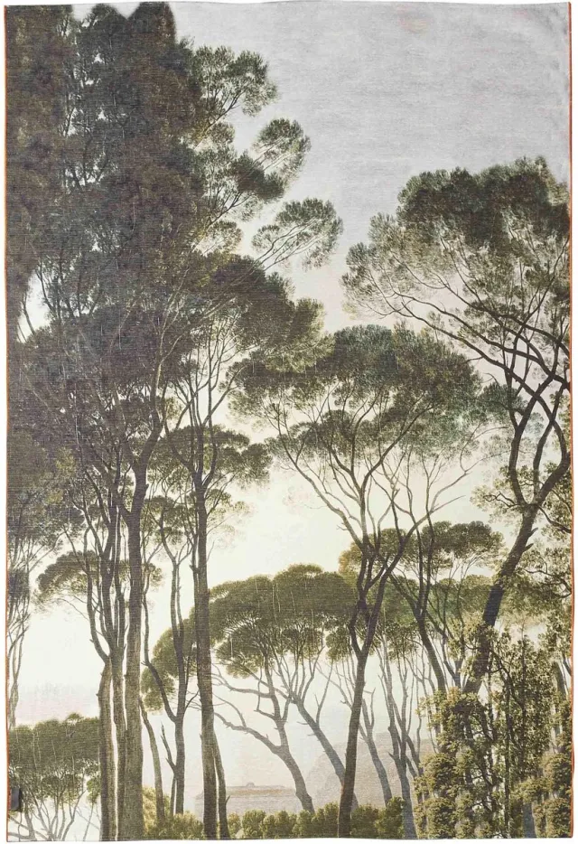 MOMO Rugs Italian Trees Vloerkleed - 140x200 cm - Rechthoekig - Laagpolig Tapijt - Klassiek, Modern - Meerkleurig