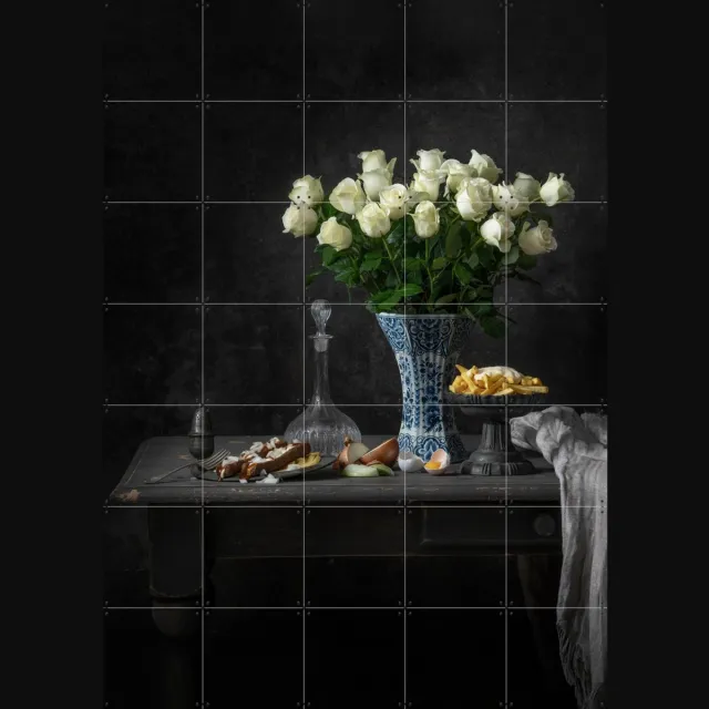 IXXI Vette Bek Royal, Igor Swinkels - 100 x 140 cm - Grote wanddecoratie en posters - Fotografie, Woonkamer, Keuken, Eetkamer, Voedsel, Stilleven Zwart