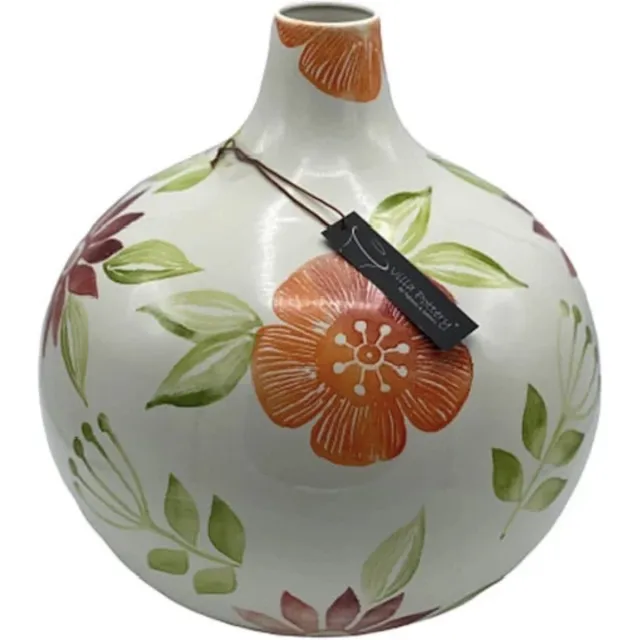 Irishflowers Vaas - Villa Pottery - Decoratie - Cadeau - Sinterklaascadeau - Kerstcadeau - Keramiek - Madeira 2_2 Wit