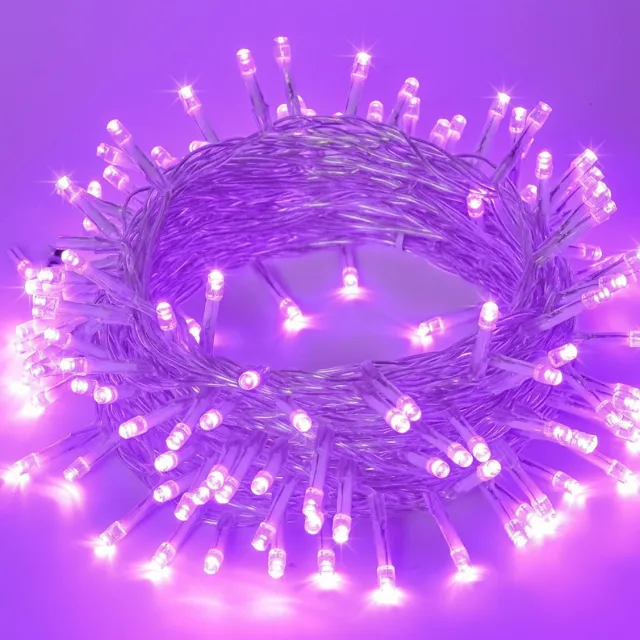 MUPOO Lichtsnoer Buiten en Binnen - IP44 30M 300LEDs Paars licht -Fairy Light- 8 Modes-Kerstverlichting-Voor Tuin-Balkon-Buitensfeer