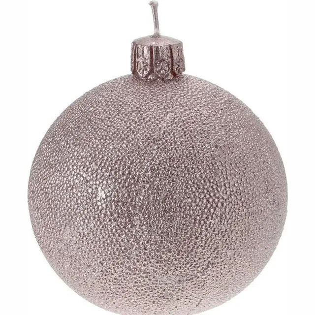 H&S Decoration Kerstbal - Kaarsen - Champagne kleurig - 2 stuks per verpakking - Kerst kaarsen - Kerst Decoratie - per 2 verpakkingen