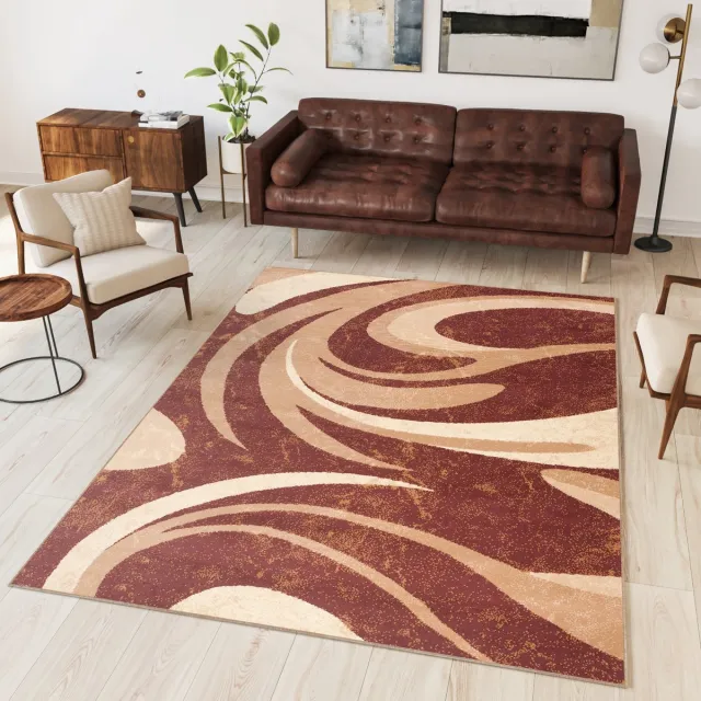 Tapiso Dream Vloerkleed Bruin Beige Modern Woonkamer Tapijt Maat- 220x300 Bruin 9