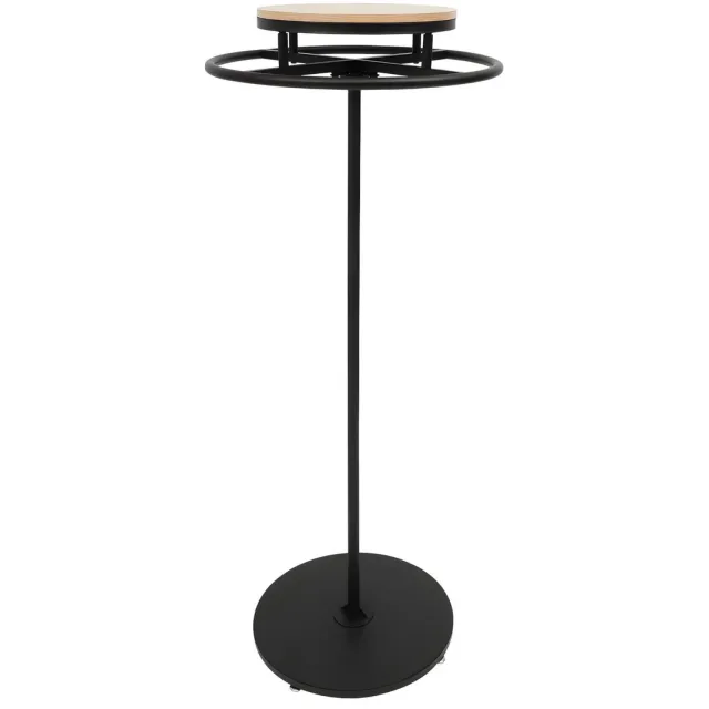Happiq Kledingrek Draaibaar 360° – Vrijstaand – Garment Rack – Voor Winkel en Thuis – 60x140 cm – Zwart Black