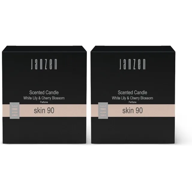Janzen Scented Candle Skin 90 2-pack zwart