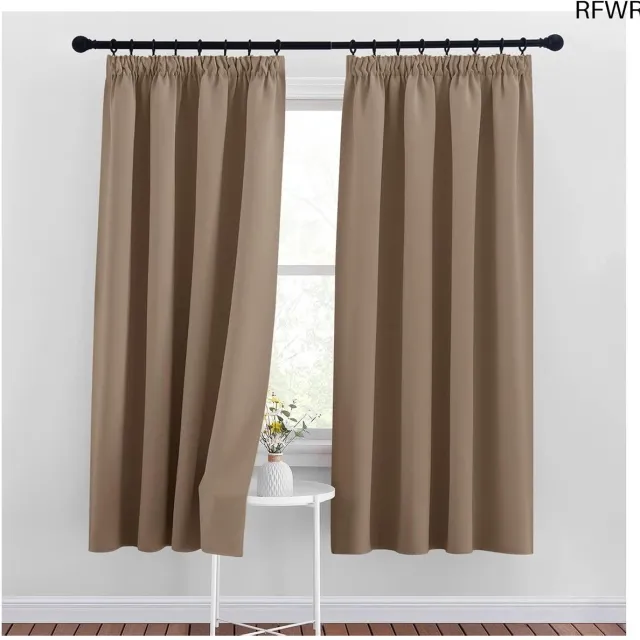 RFWR Verduisterende Thermische Gordijnen 140x175cm - 2 Stuks, voor Woonkamer en Slaapkamer Various