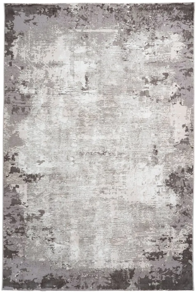 Padiro design laagpolig vloerkleed 160 x 230 cm - lichtbeige - modern abstract ontwerp - van polyester