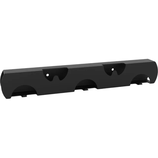 Steelful Wandkapstok - Kapstok Hangend - Muur Kapstok Hangend - 5 Haken - Kapstok Muur - Zwart - 40 cm Zwart - Horizontaal 5-Haken