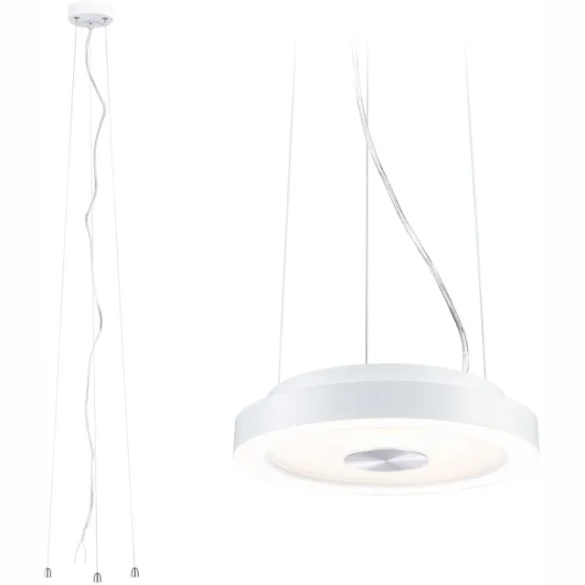 Paulmann LED-plafondlamp Volea 3000K 950lm 230V 3,5W / 13W dimbaar Wit, Zilver