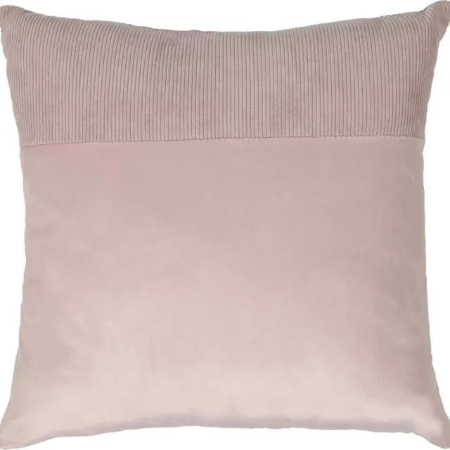 Mars & More Velvet & corduroy - sierkussen roze - 45 x 45 cm