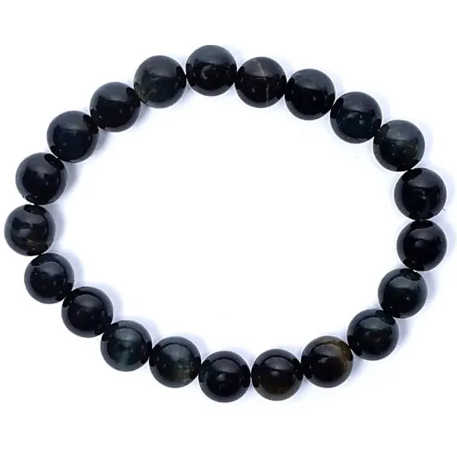 Phoenix Import Mani Bhadra Armband blauwe tijgeroog elastisch