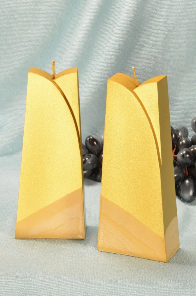 MilaNNE Adele Kaars, GOUD METALLIC, hoogte: 19cm