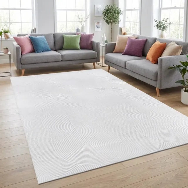 TapisTrend Harig tapijt Crème 80x300 cm Effen, wasbaar, antislip vloerkleed met een zachte pool van 19 mm voor de woonkamer, slaapkamer en eetkamer Beige