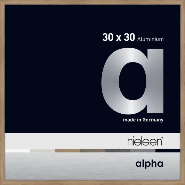 Nielsen Alpha Aluminium Wissellijst Oak 30x30cm Lichteiken