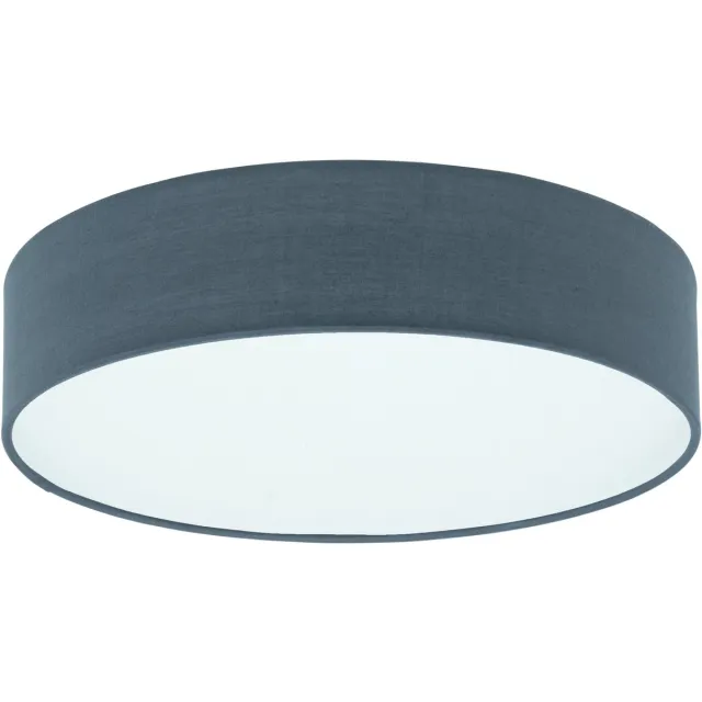 EGLO Revilla 1 Plafondlamp - E27 - Staal|Textiel - Wit:Grijs