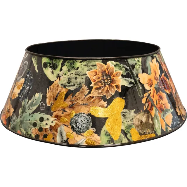 TS Collection Kerstboomring Designed by Lammie - Berry blue - 57x16 - Metaal & Epoxy - Exclusieve woonitems voor binnen - Handgemaakt - Unieke print - Designed by Lammie