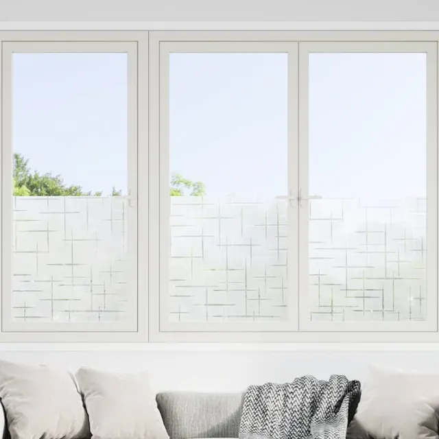 vidaXL Raamfolies 2 st mat sterrenpatroon PVC Transparent