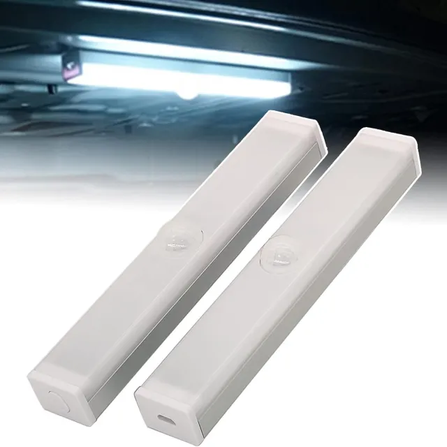 KZQ LED-lichtstrip met bewegingssensor - LED-nachtlampje voor kofferbak - magnetisch USB-nachtlampje - kastverlichting - 3-kleuren dimbaar - 21 cm Wit