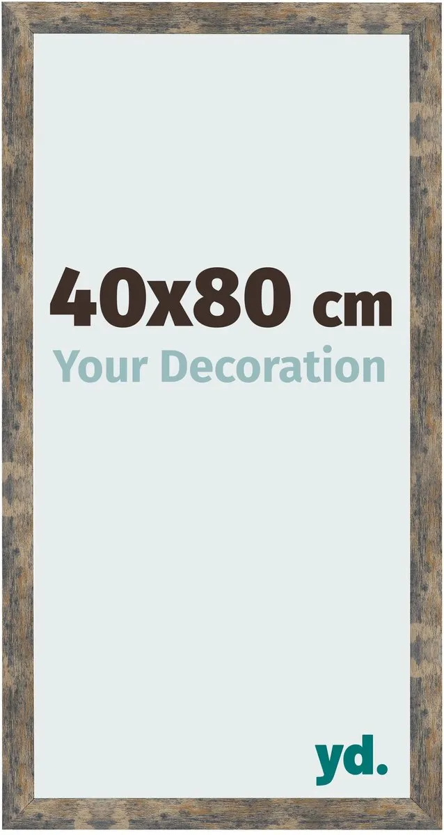 yd. Your Decoration - Fotolijst 40x80 cm - MDF - Blauw Goud Gemeleerd - Bologna