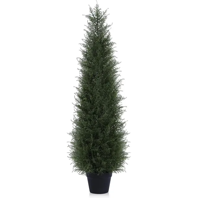 Provento Grote Kunstplanten 120 cm - Kunstplanten voor Binnen - Huis en Woonkamer Decoratie - 1 Stuks Groen