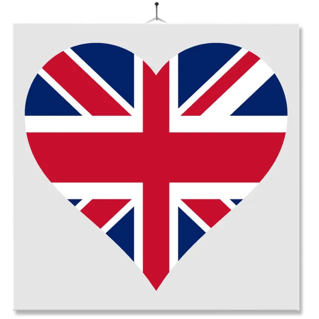 MC Living Tegel Met Opdruk | Hart | Vlag | UK Multi-Color