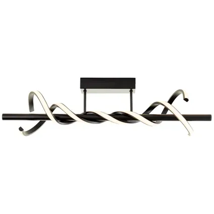 Brilliant Plafondlamp Amalie Zwart 12w