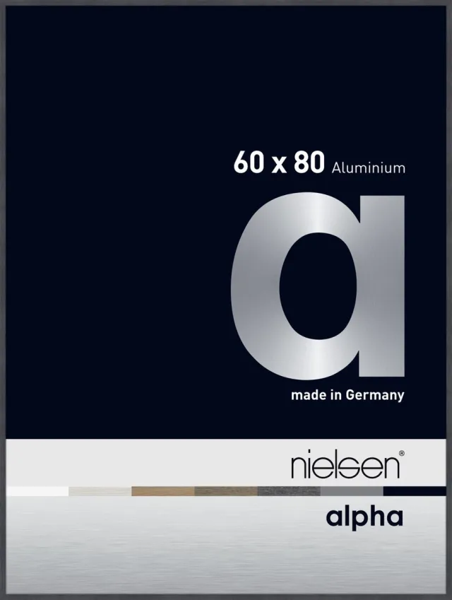 Nielsen Alpha Aluminium Wissellijst Grey 60x80cm Grijs