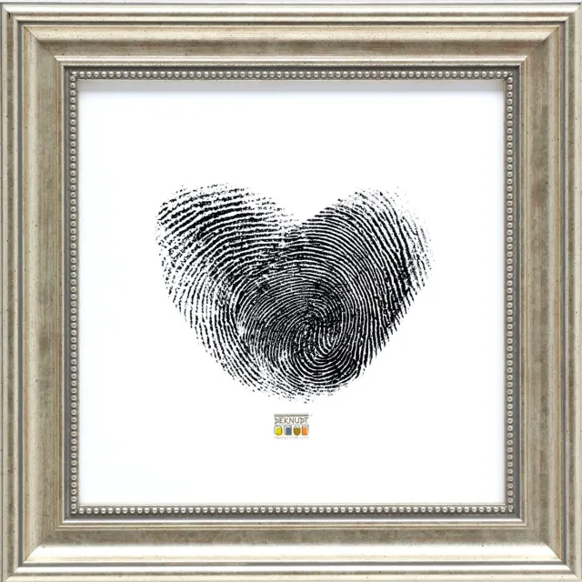Deknudt Frames fotolijst S45HD1 - zilverkleur - parelbiesje - 15x15 cm