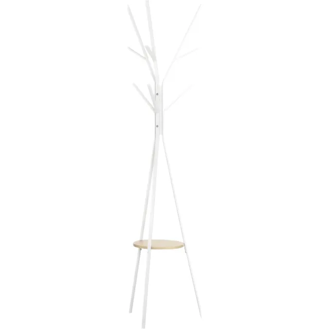 Homcom kapstok - Metaal - 45x45x180cm - Wit