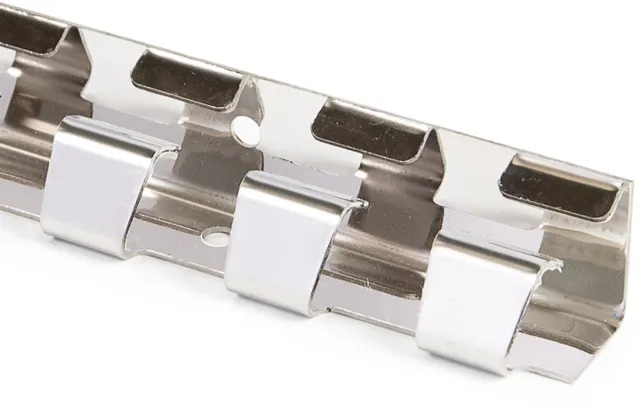 Rubbermagazijn Rails voor PVC strokengordijn - 1000mm - tochtdeuren Grijs