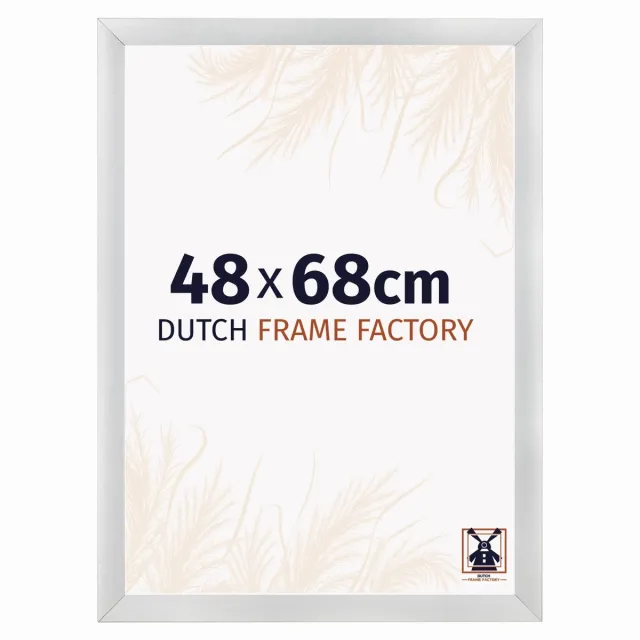 Dutch Frame Factory Fotolijst 48x68 cm - MDF - Zilver Mat - Praag