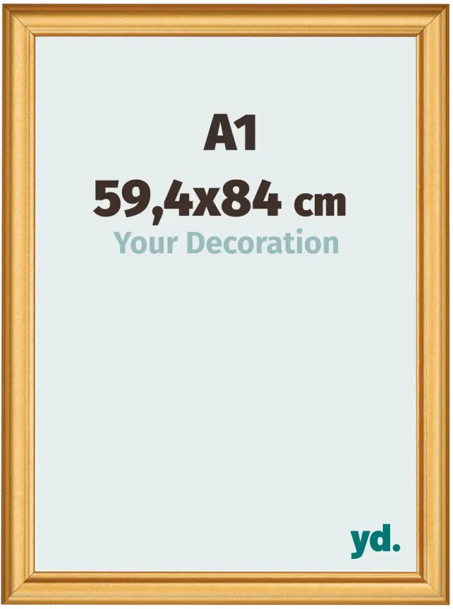yd. Your Decoration - Fotolijst A1 59,4x84 cm - MDF - Goud Mat - Lazio