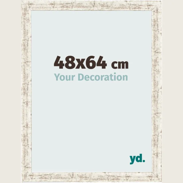 yd. Your Decoration - Fotolijst 48x64 cm - MDF - Wit Vintage - Bologna