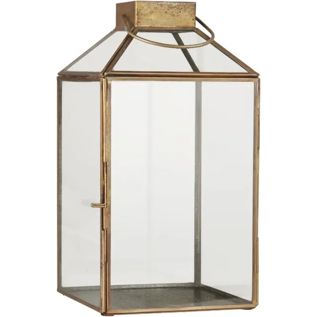 Ib Laursen Lantaarn Messing & Glas 30.5 x 16 x 16 cm