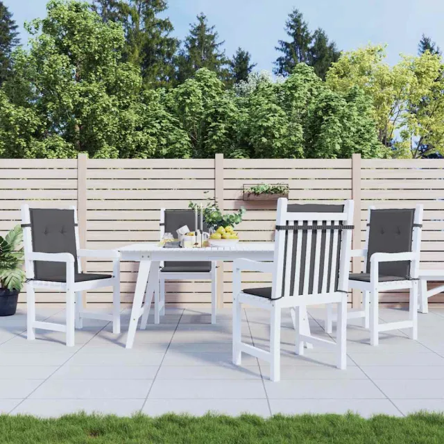 vidaXL Tuinstoelkussen lage rug oxford stof antracietkleur Anthraciet